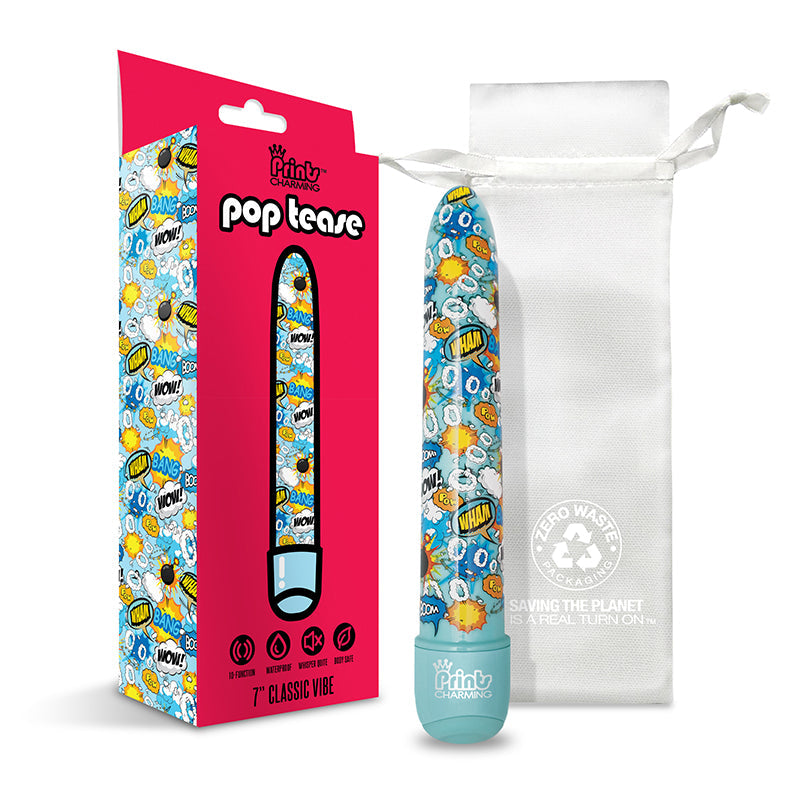 Prints Charm Pop Tease 7" Vibrator - 10X Bang